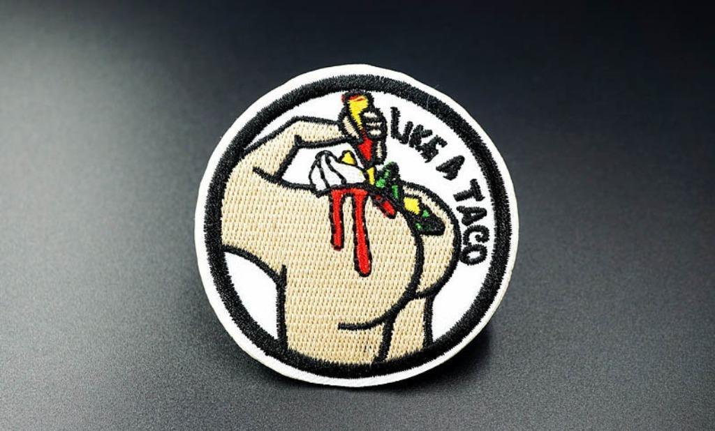 Patch biker - Like a taco - 62 x 62 mm, Ophalen of Verzenden, Nieuw