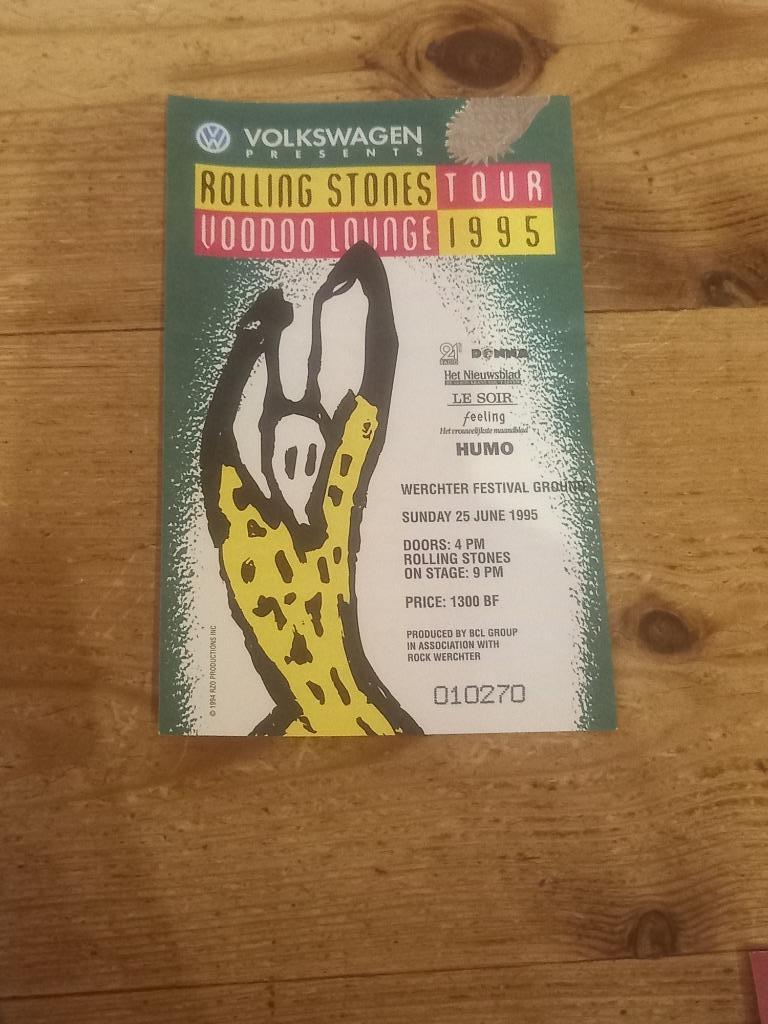 2 tickets van The Rolling Stones, Trois personnes ou plus, Juin, Rock of Poprock