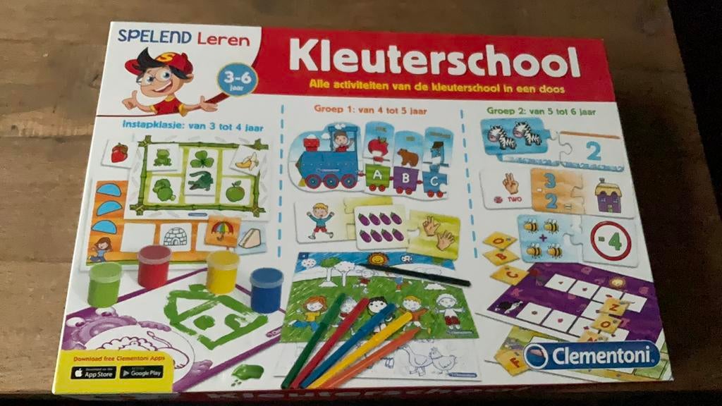 Kleuterschool spelend leren Clementoni, Boeken, Ophalen of Verzenden, Zo goed als nieuw