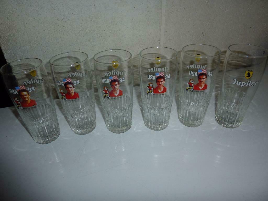 6 verres à bière Jupiler USA 94, Enlèvement, Neuf