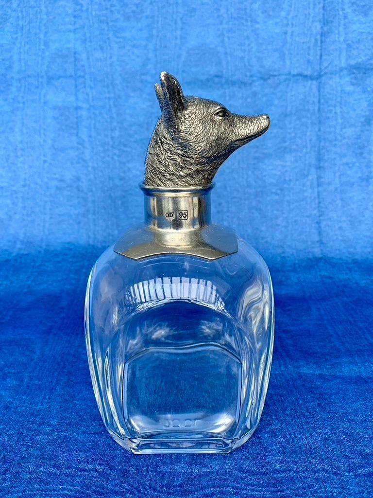 Fox Crystal Decanter 1000ml & 2X set Fox Whiskey Glasses Vin, Ophalen