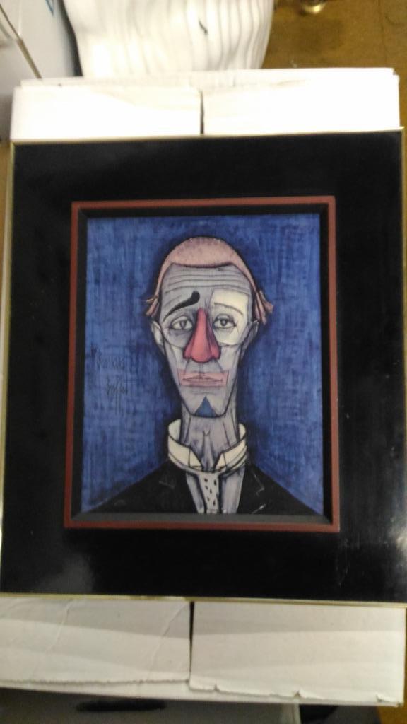 Clown - Bernard Buffet - litho/isorel - Braun, Ophalen