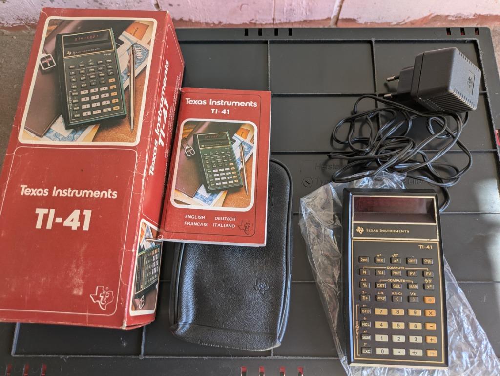 Texas Instruments TI-41, Enlèvement, Comme neuf