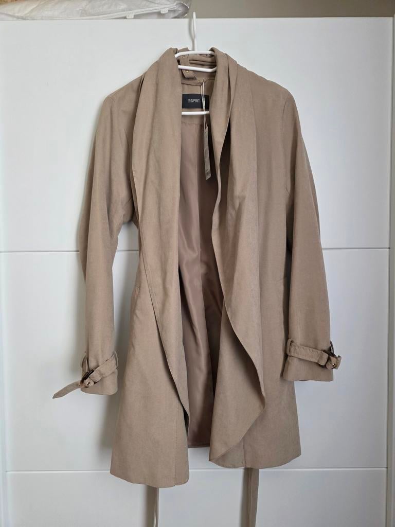 Veste / trench Esprit, Beige, Nieuw, Ophalen of Verzenden, Maat 36 (S)