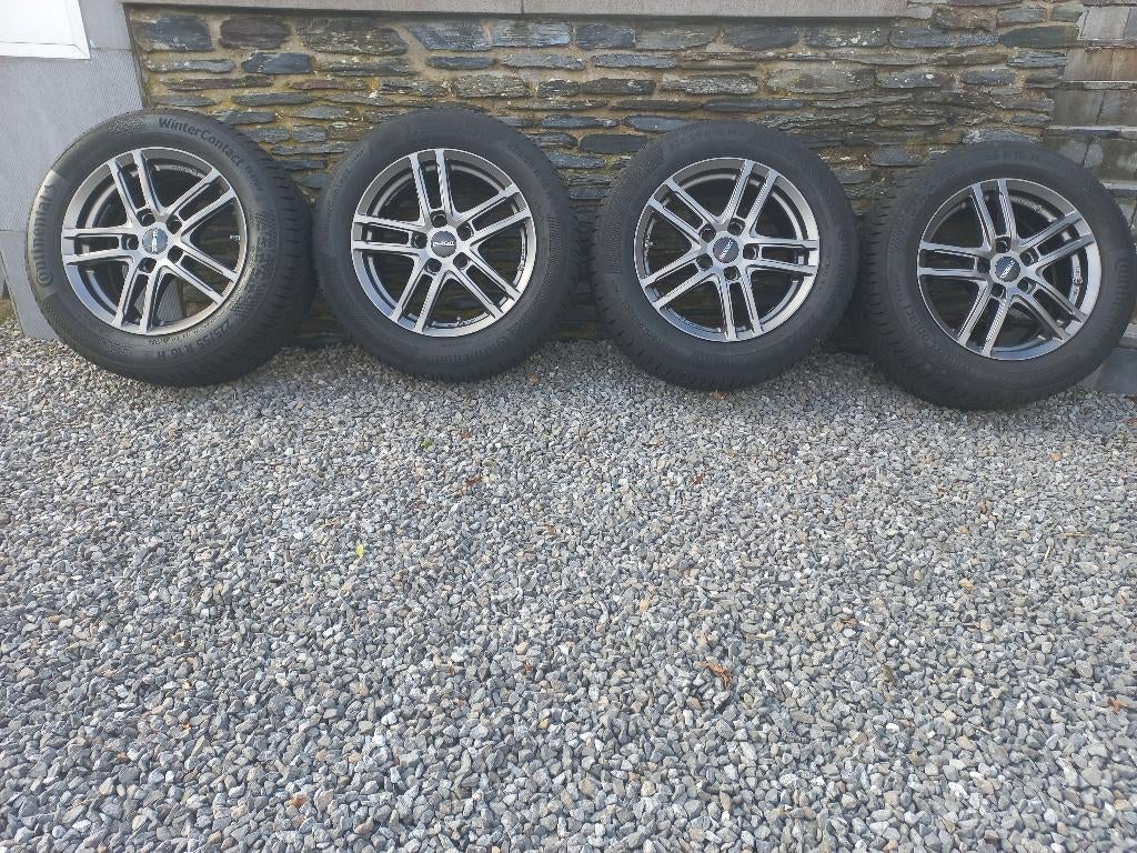 JANTES ALU 16” AVEC PNEUS HIVER, Autos : Pièces & Accessoires, Pneus & Jantes, Pneus hiver, 16 pouces, Véhicule de tourisme, Pneu(s)