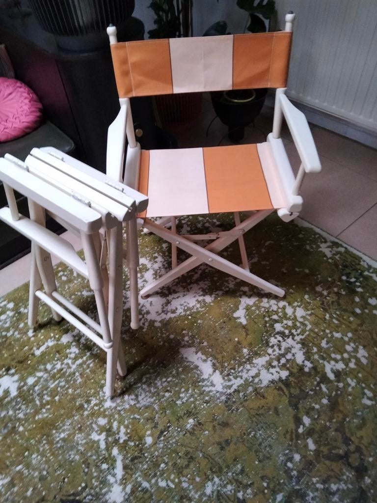 Vintage regisseurs stoelen.nieuwe bekleding., Kinderen en Baby's, Ophalen, Zo goed als nieuw, Stoel(en)