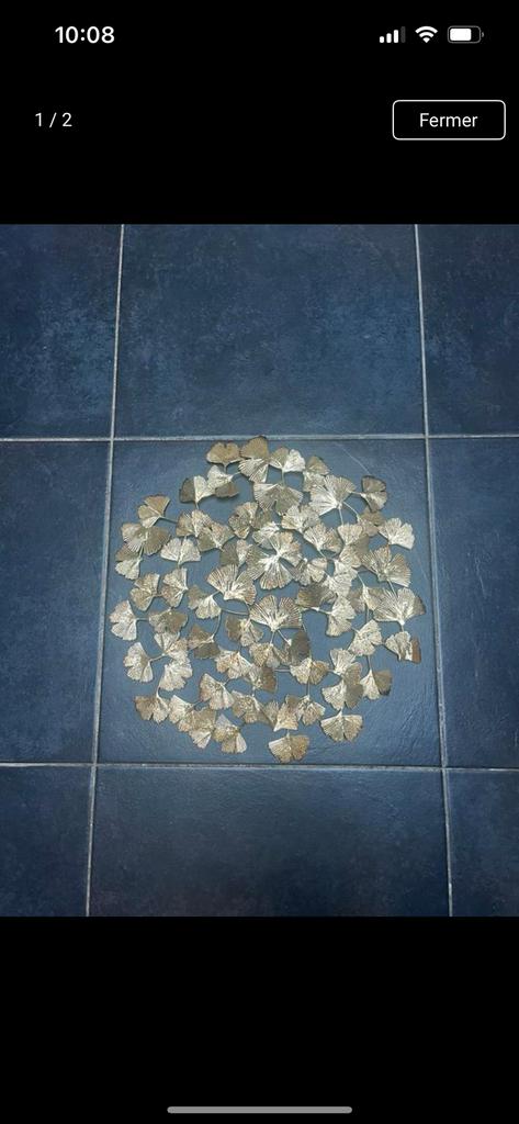 Décoration murale feuilles de Ginkgo 42 cm, Ophalen, Zo goed als nieuw