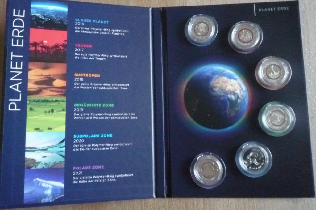 Set 5 euro Planet Erde Duitsland, Postzegels en Munten, Munten | Europa | Euromunten, Ophalen of Verzenden, Duitsland, Overige waardes