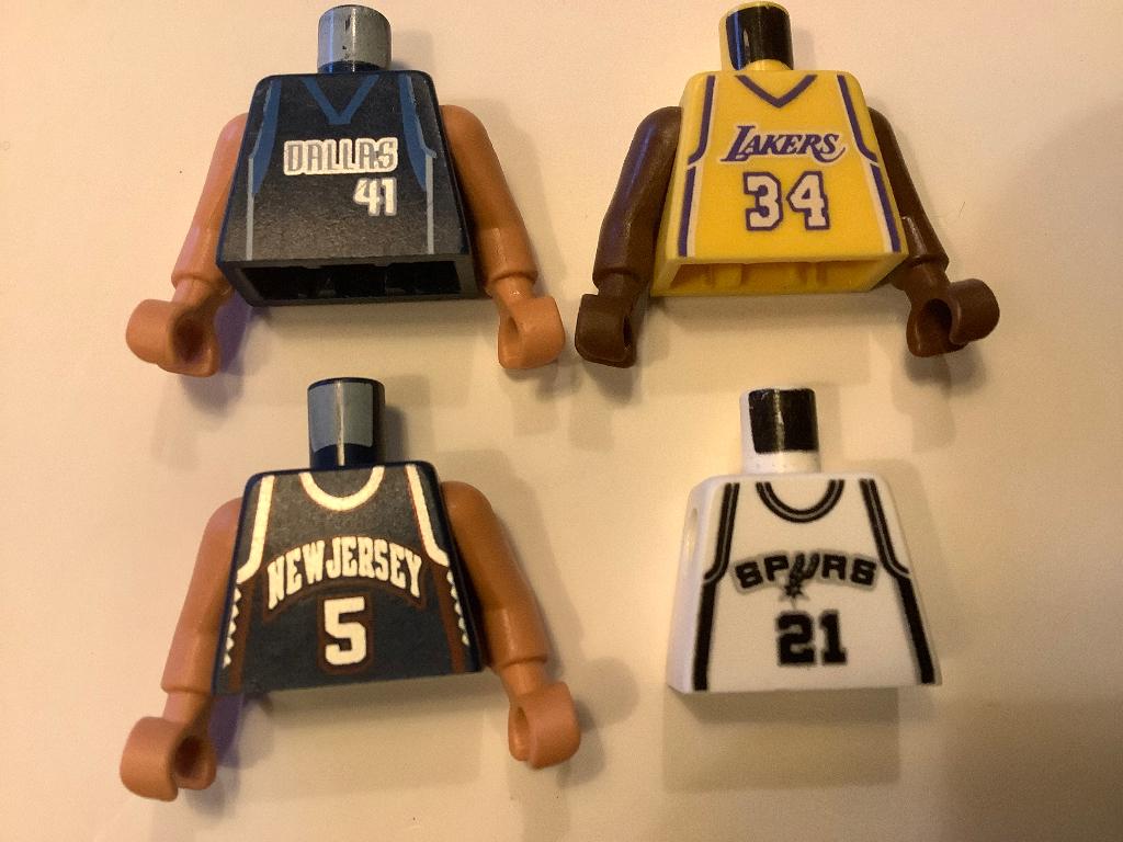 Lego lichaampjes basketspelers / 604-FP, Enlèvement ou Envoi, Utilisé, Briques en vrac, Lego