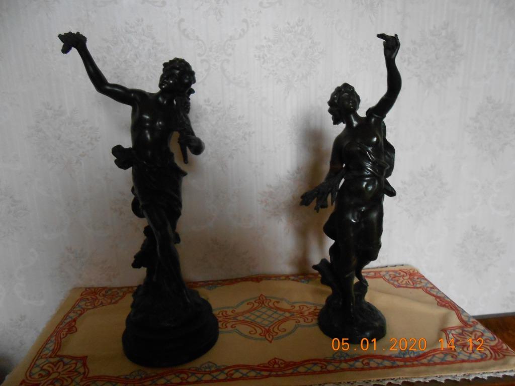 2 mooie beelden antiek, Antiek en Kunst, Ophalen of Verzenden