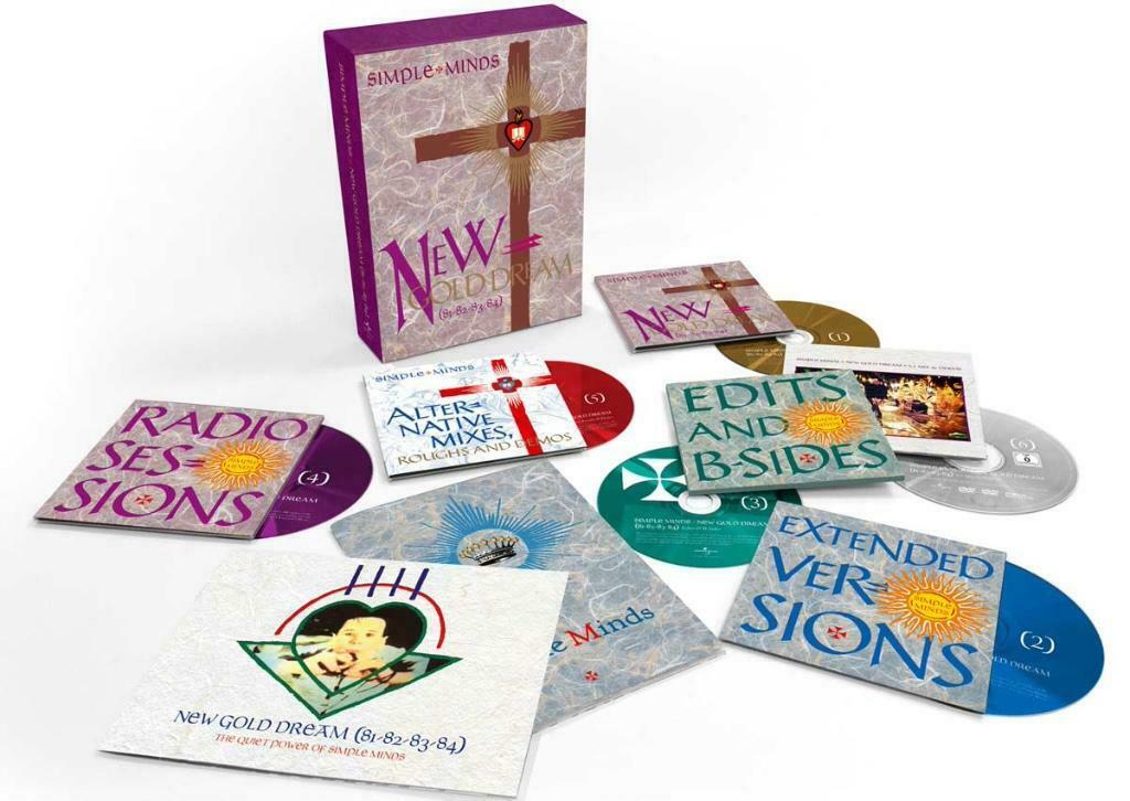 5Cd+Dvd Box Simple Minds New Gold Dream + BBC R1 Live ZGAN, Ophalen of Verzenden