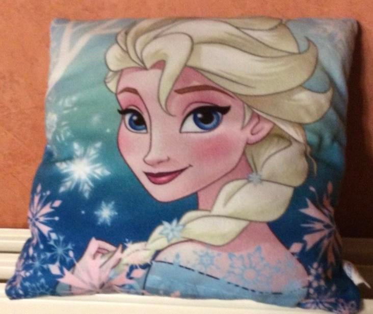 Groot stevig Frozen Elsa kussen., Ophalen of Verzenden, Overige figuren, Zo goed als nieuw, Overige typen