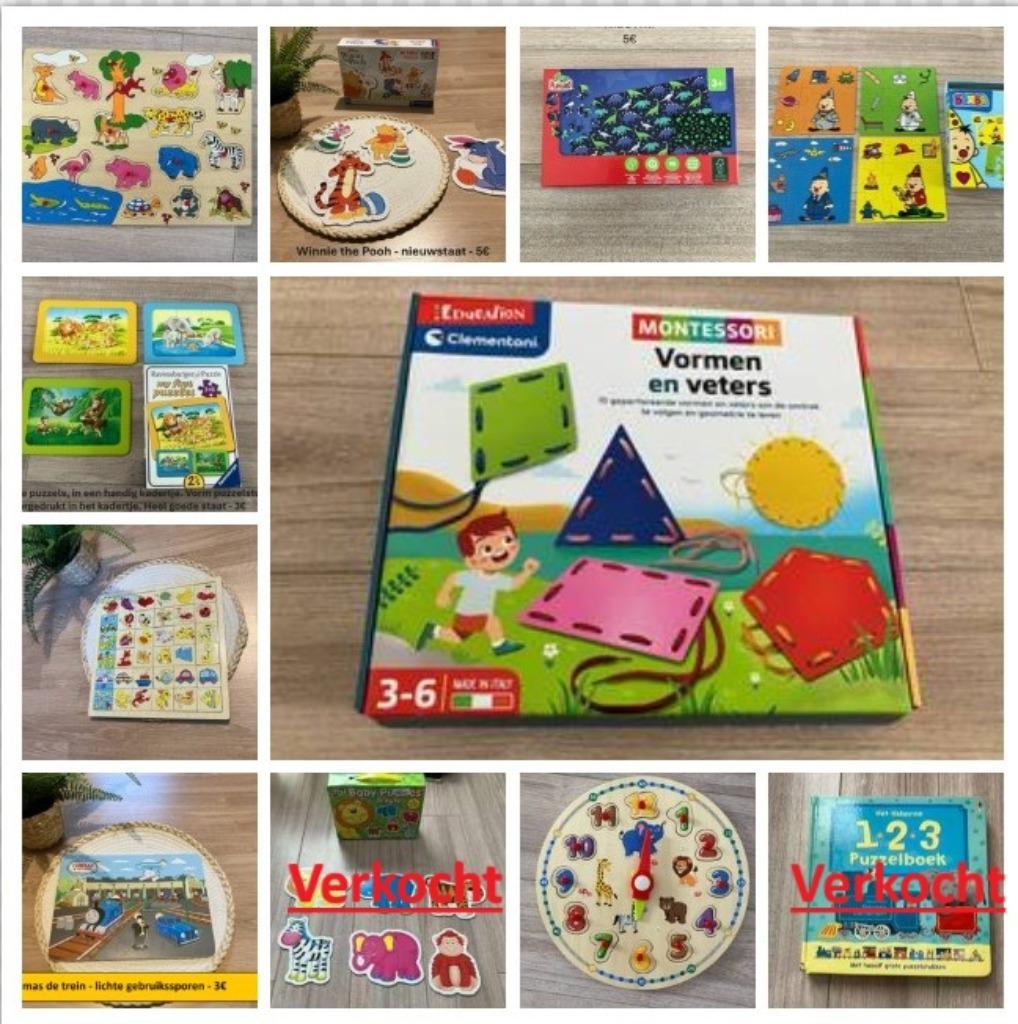 puzzels peuter en kleuter, Kinderen en Baby's, Ophalen, Minder dan 10 stukjes, Zo goed als nieuw, 2 tot 4 jaar