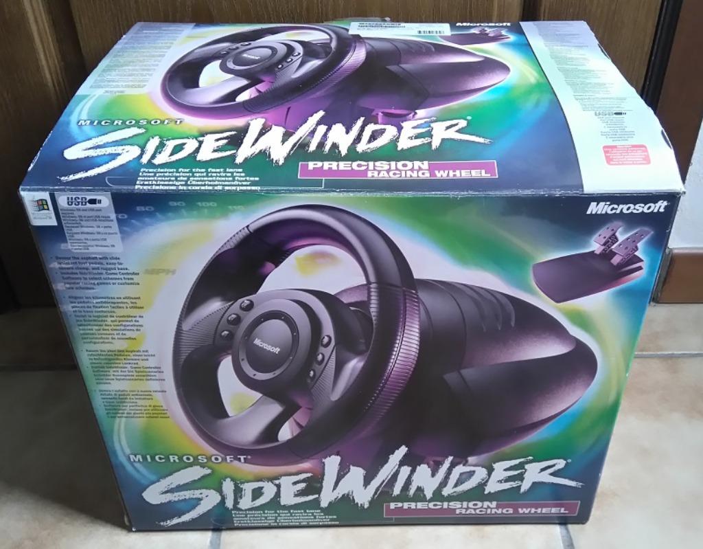 Microsoft Side Winder Precision Racing Wheel & Pedals USB, Ophalen, Gebruikt, Microsoft