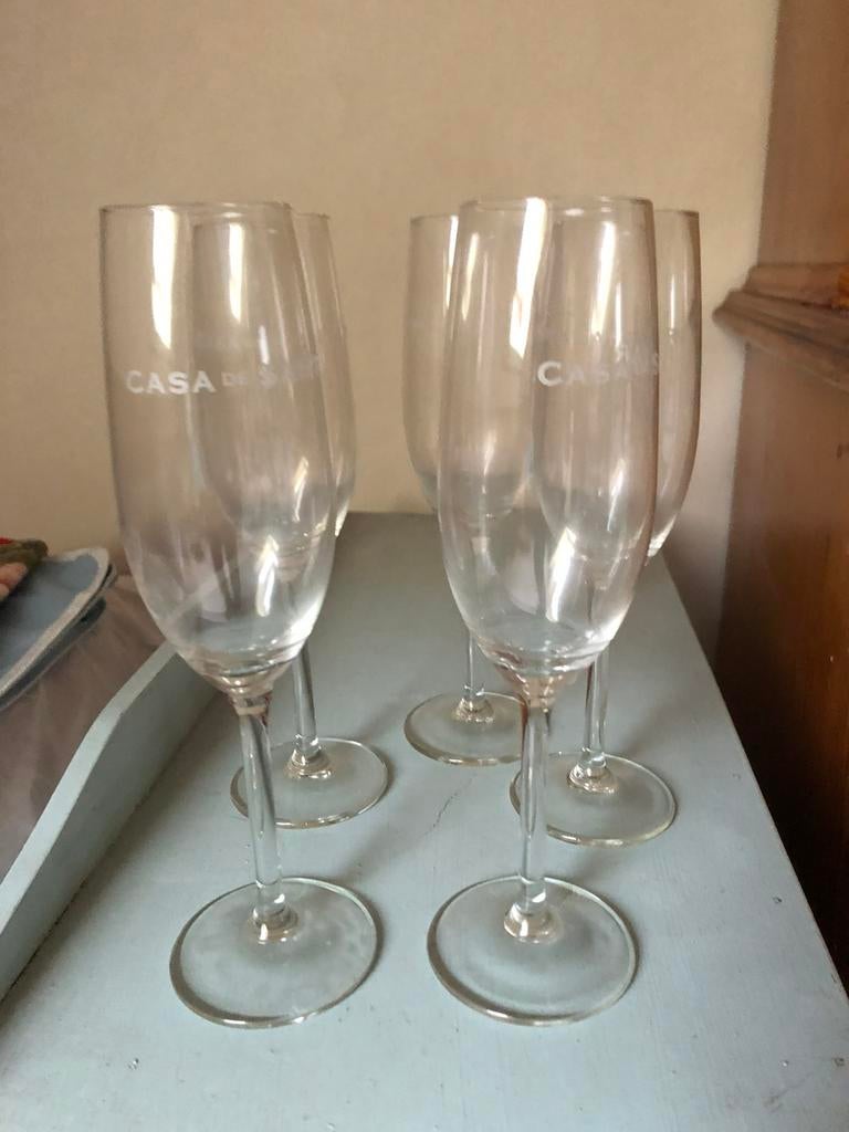 Champagne-Cava- glazen, Ophalen of Verzenden, Zo goed als nieuw