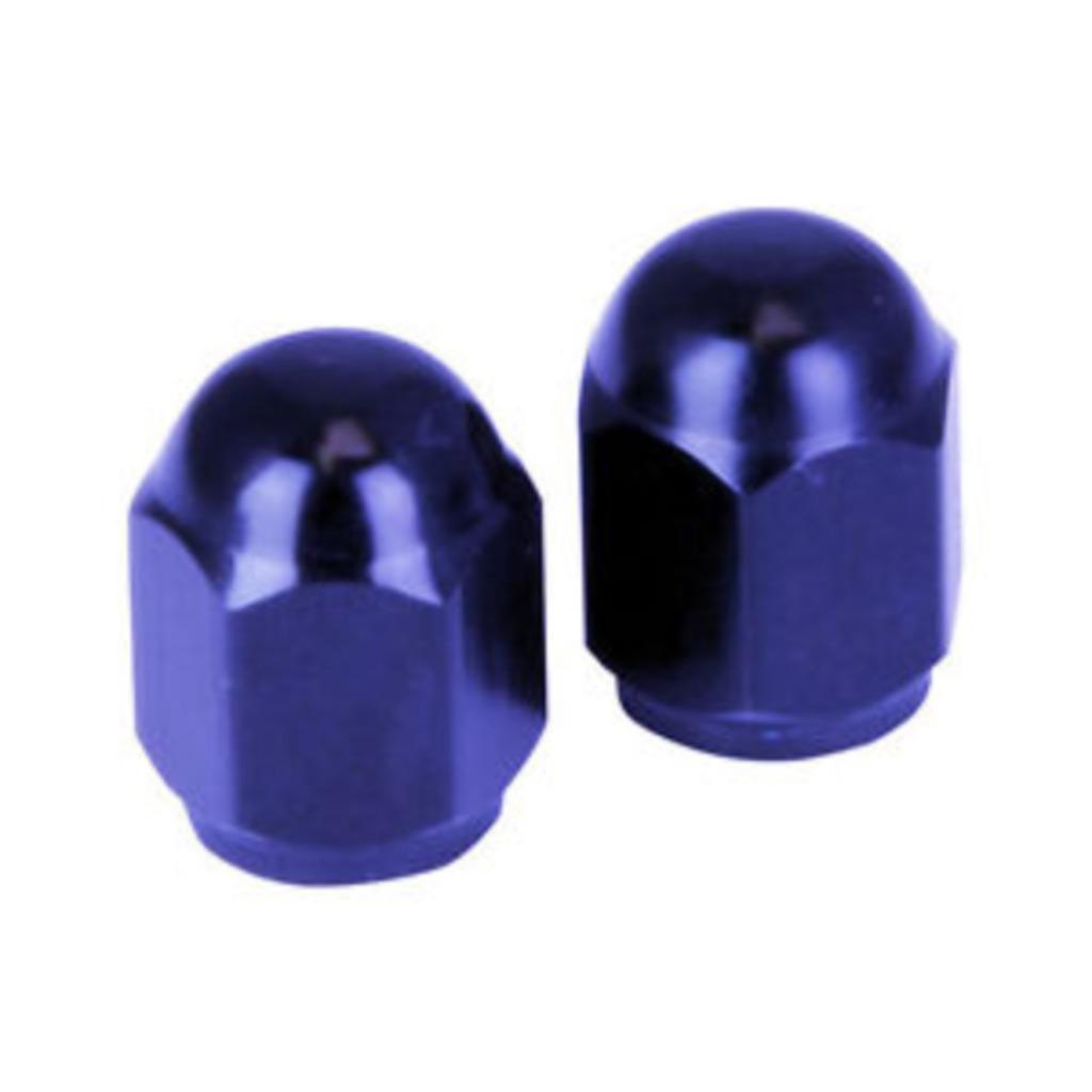 Bouchons de valve universels hexagonaux bleu moto scooter, Motos, Enlèvement ou Envoi