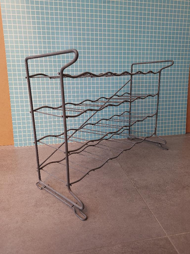 Tomado metaal vintage flessenrek, Huis en Inrichting, Woonaccessoires | Wijnrekken, Gebruikt, 15 tot 25 flessen, Ophalen of Verzenden