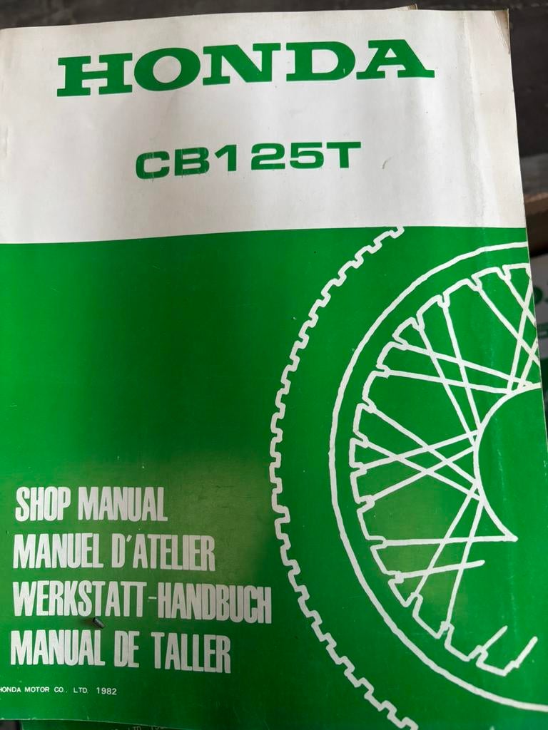Workshopmanual Honda CB125 TD, Motoren, Ophalen of Verzenden, Honda