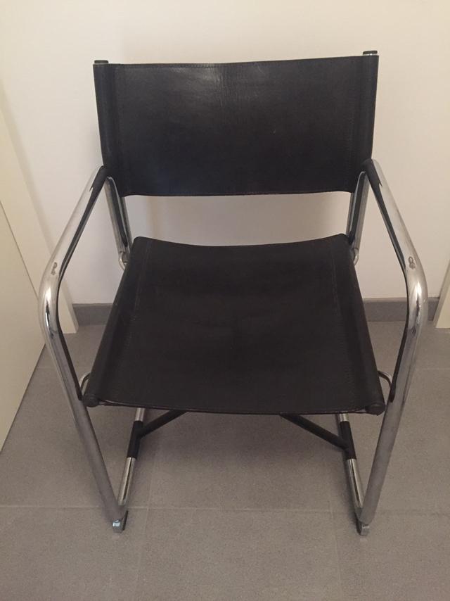 Lederen design regisseursstoel 1972 fabricant Lammhult X75-2, Antiek en Kunst, Ophalen