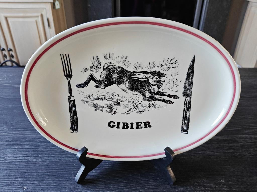 6 x borden Cien France Haas Rabbit Jacht Porselein, Ophalen of Verzenden
