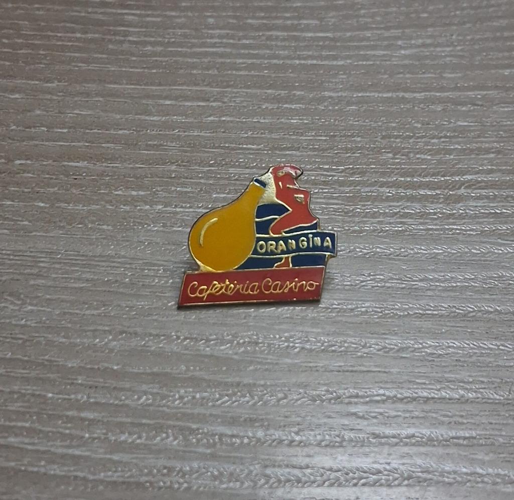 PIN - ORANGINA - LIMONADE - LEMONADE, Collections, Envoi, Utilisé, Marque, Insigne ou Pin's