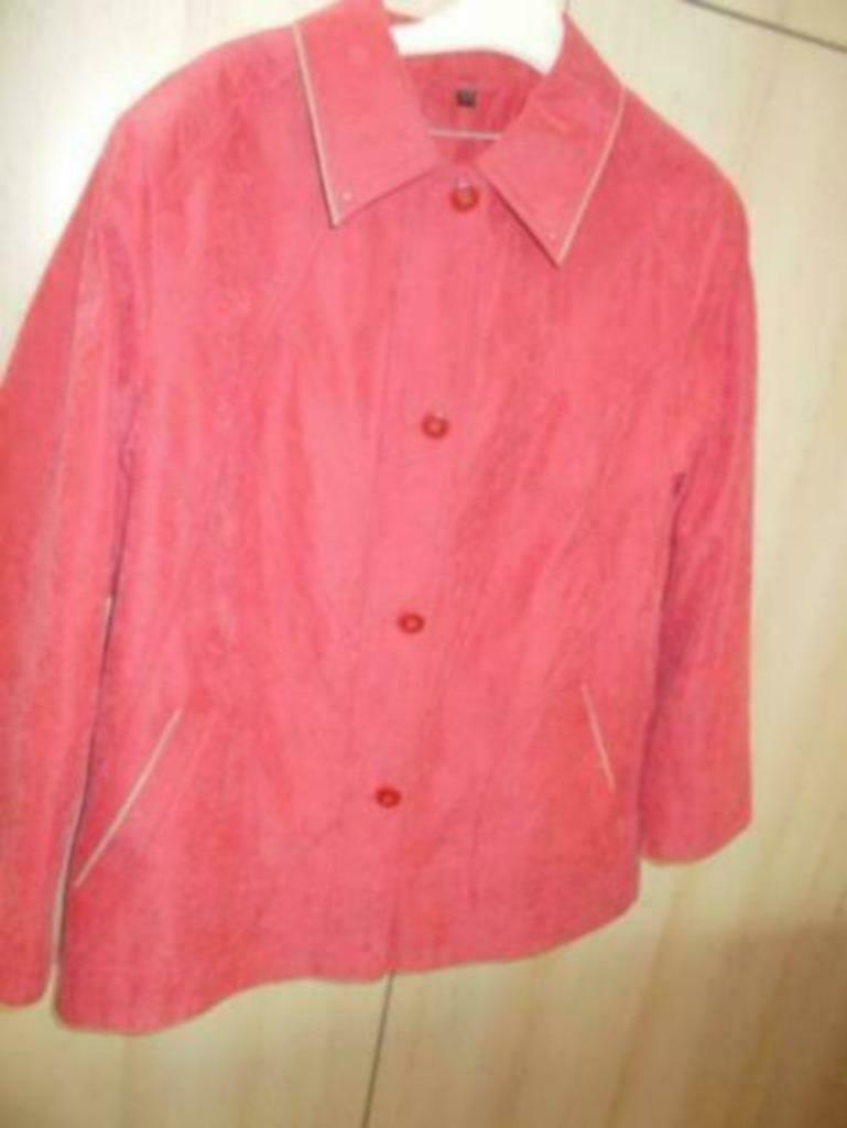 Rode Jas, Ophalen of Verzenden, Zo goed als nieuw, Maat 42/44 (L), Rood