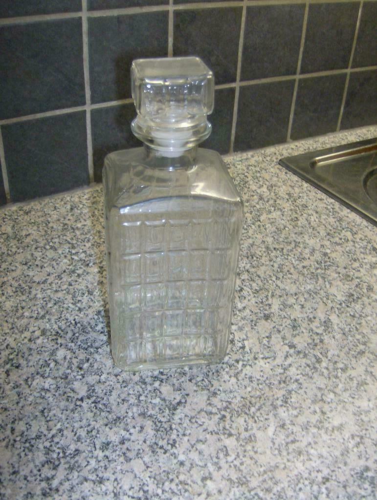 Karaf glas, Verzamelen, Ophalen of Verzenden, Gebruikt, Overige typen