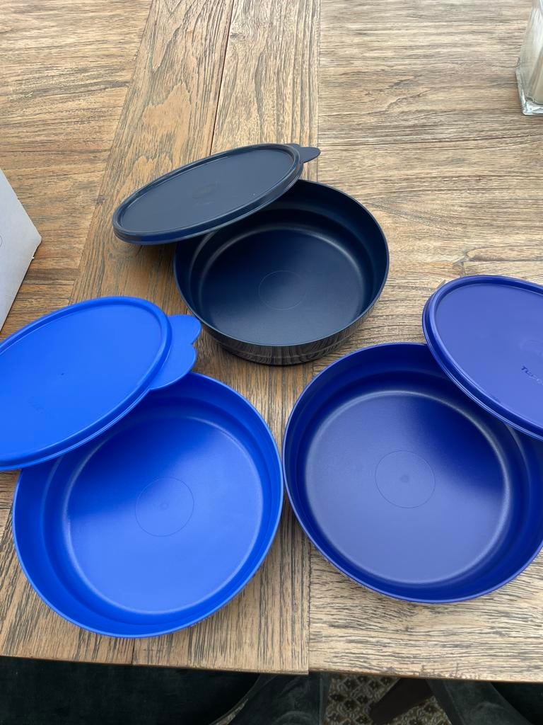 Ontbijtset Tupperware, Blauw, Nieuw, Ophalen of Verzenden, Bus of Trommel
