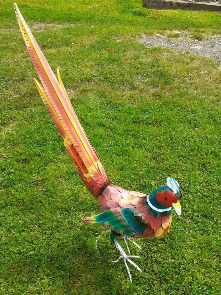 SUPERBE FAISAN EN METAL PATINE, Enlèvement ou Envoi, Neuf, Métal, Animal