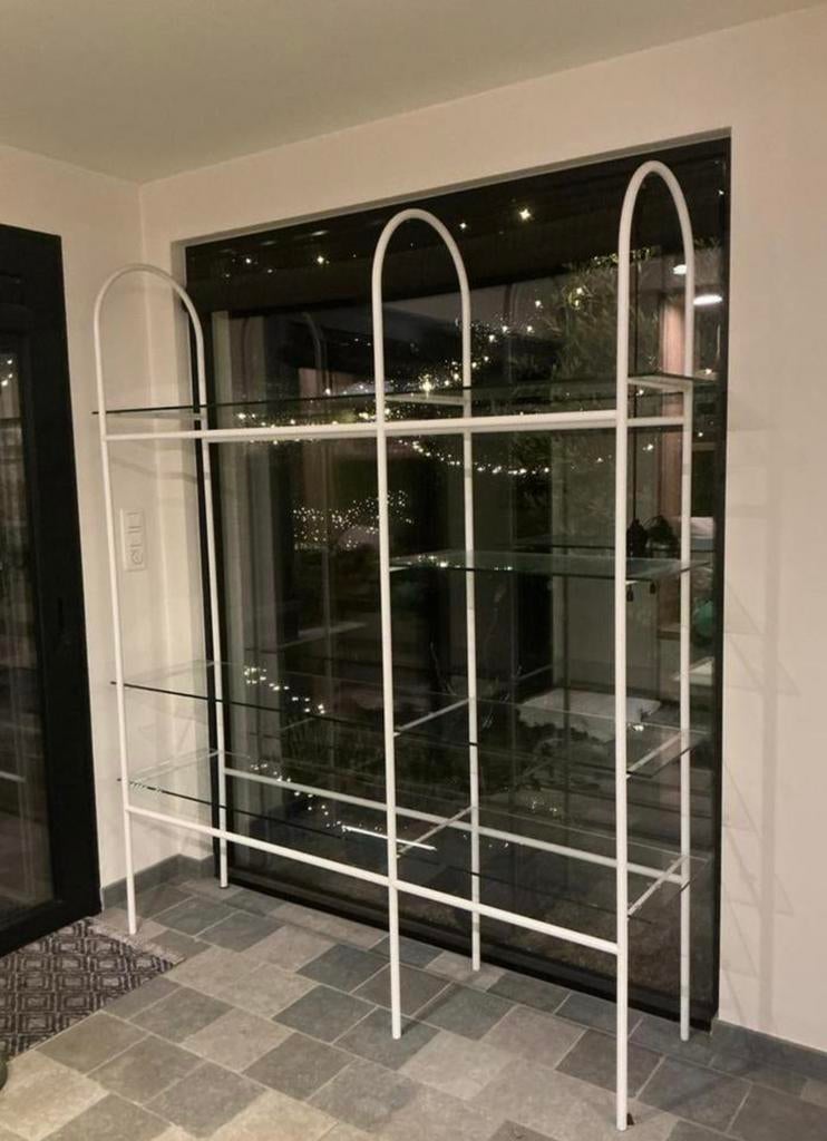 Glazen rek, Huis en Inrichting, Ophalen, Zo goed als nieuw