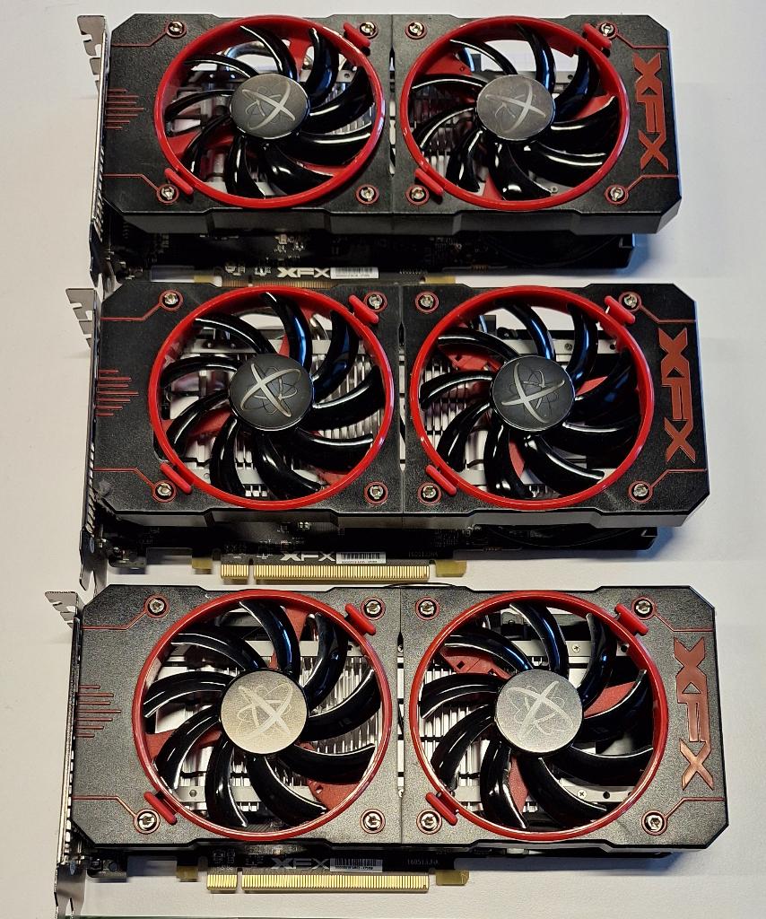 3x RX460 4GB XFX Radeon, Computers en Software, Videokaarten, Ophalen of Verzenden, Gebruikt, HDMI