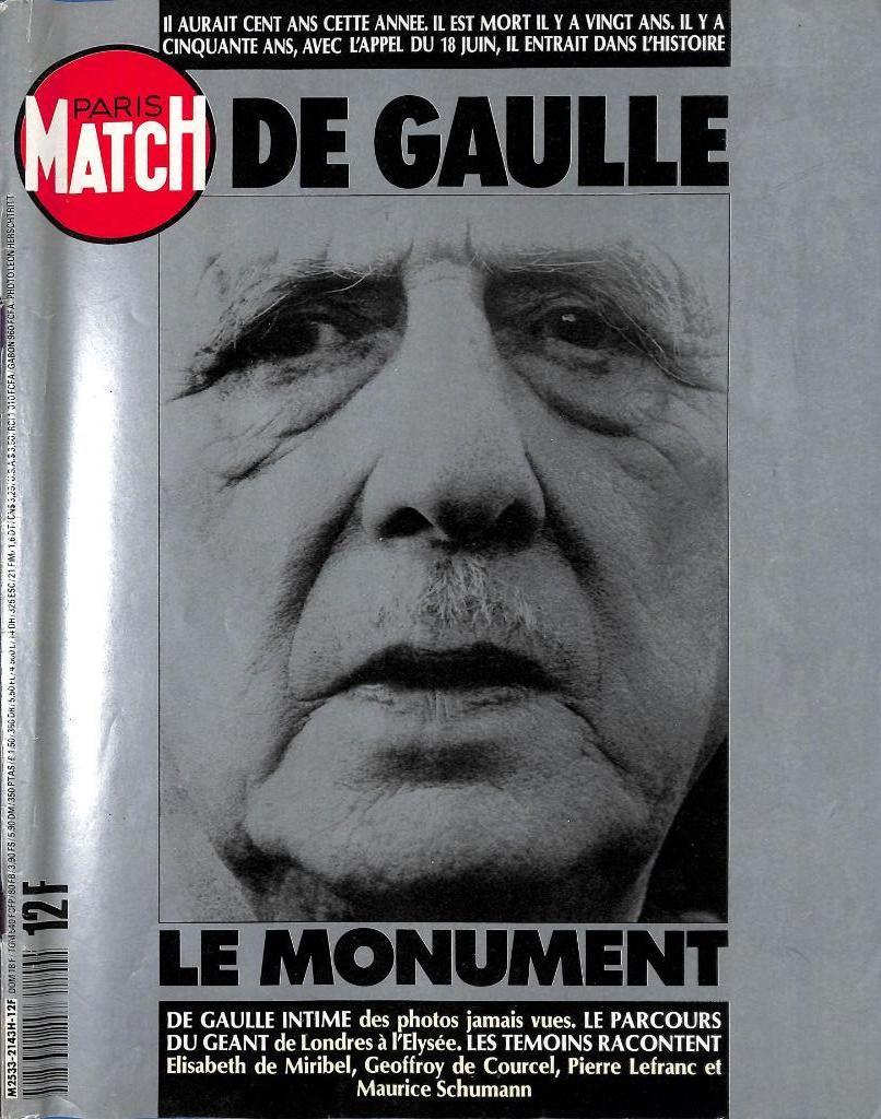 Numéro spécial de Paris Match consacré à Charles de Gaulle., Verzamelen, Ophalen of Verzenden, 1960 tot 1980, Tijdschrift