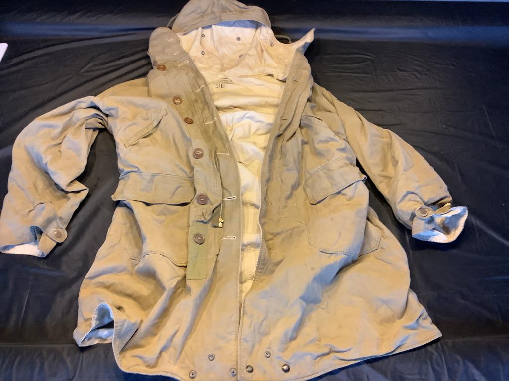 Parka terrain récupérer à Pont Ligneuville authentique ww2, Ophalen of Verzenden