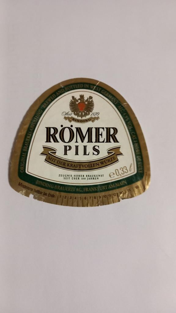 Bière Romer, étiquette (102), Collections, Enlèvement ou Envoi, Comme neuf