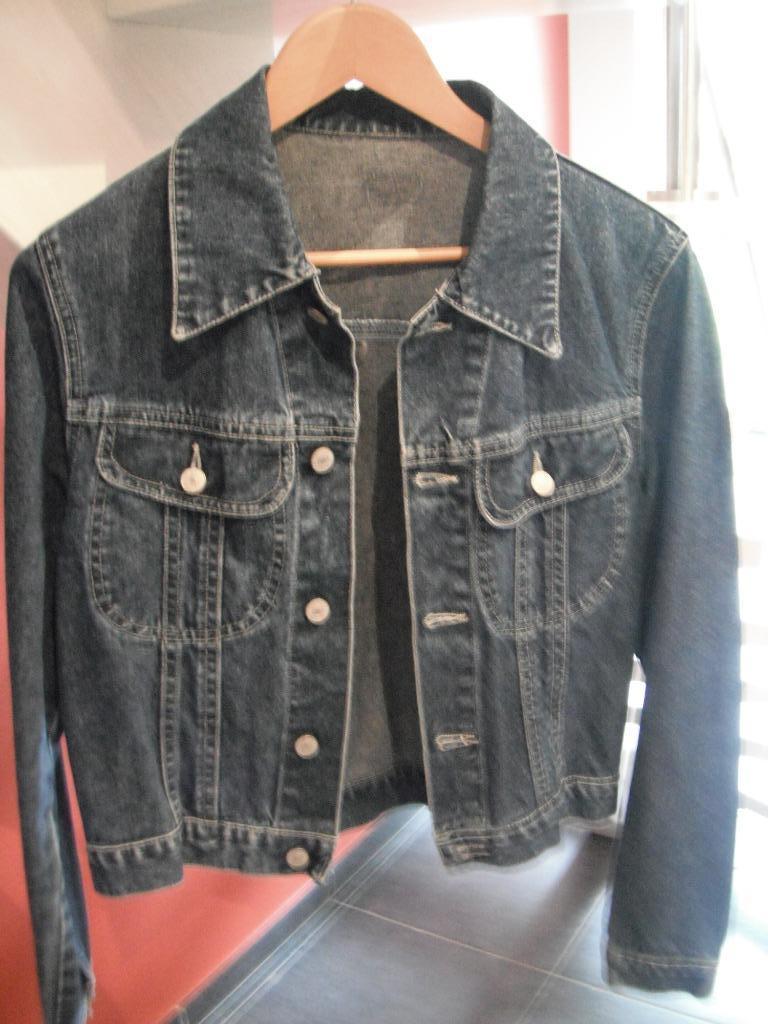 jeansjas blauw, maat: m, Kleding | Dames, Ophalen of Verzenden, Gedragen, Maat 38/40 (M), Blauw