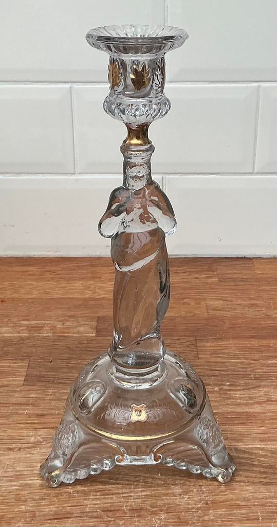 Val Saint Lambert Kandelaar ,Heilig Hart van Jezus, Kristal, Enlèvement ou Envoi
