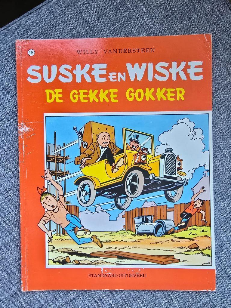 Suske en Wiske De Gekke Gokker (135), Gelezen, Willy Vandersteen, Eén stripboek, Ophalen of Verzenden