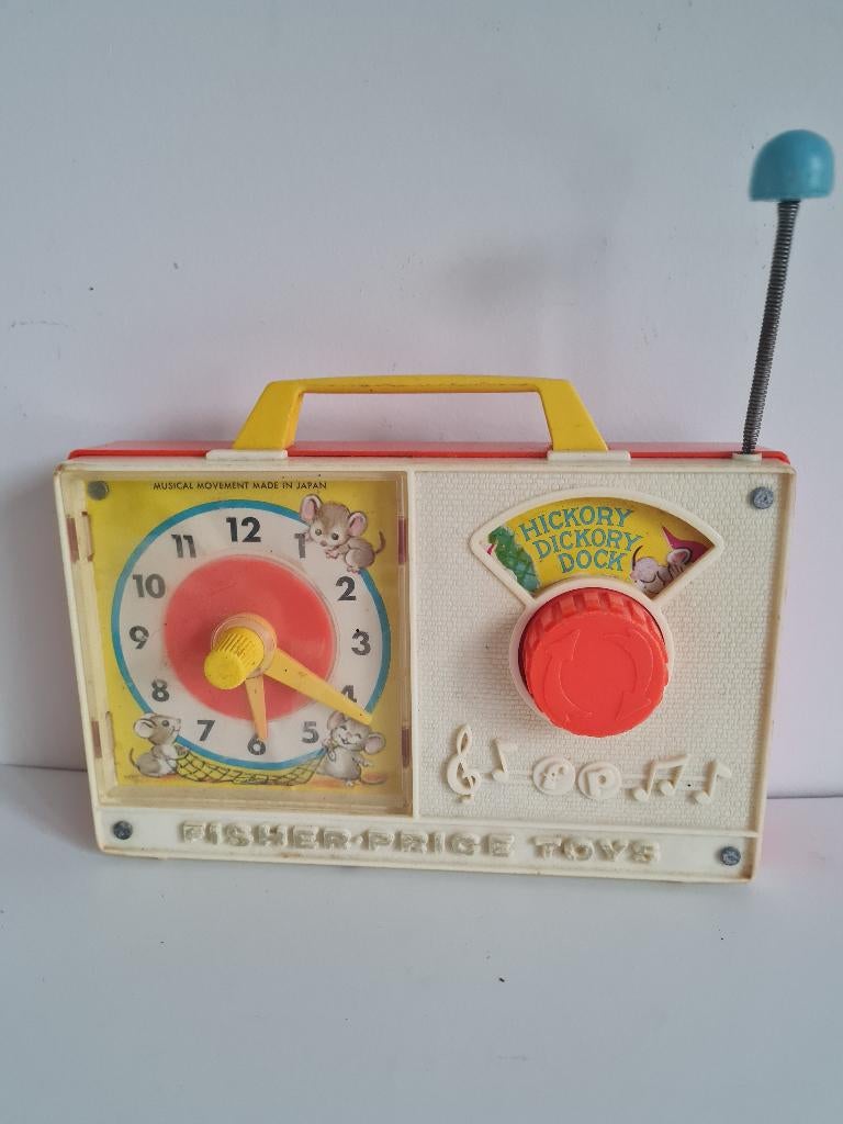 Fisher price Hickory Dickory Dock muzik speelgoedklok 1971, Kinderen en Baby's, Speelgoed | Fisher-Price, Ophalen of Verzenden