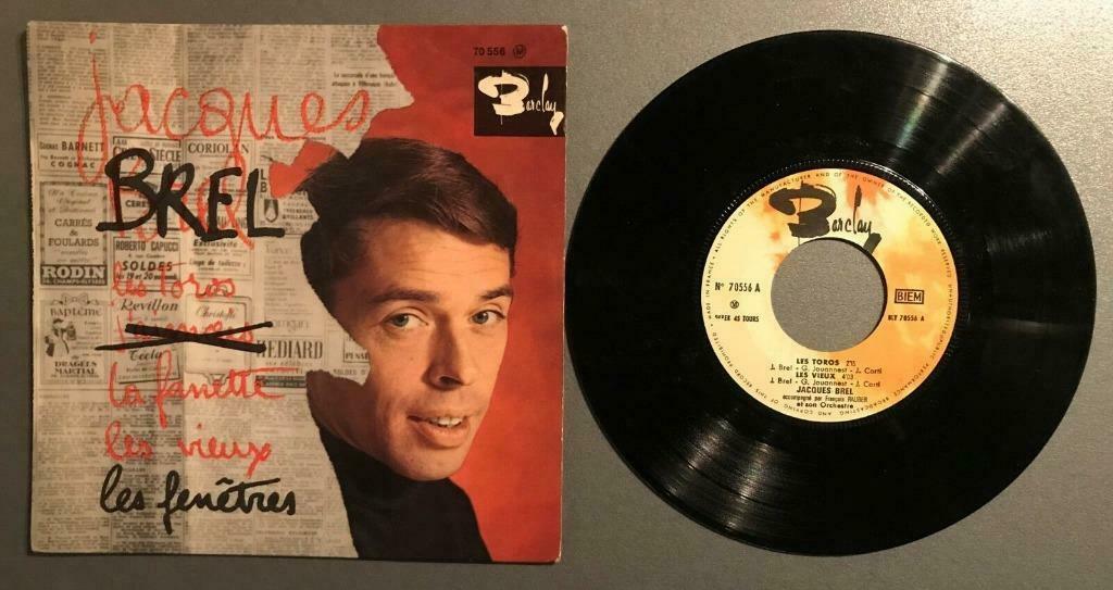 Vinyle de Jacques Brel -, Ophalen of Verzenden, Gebruikt, Overige genres, Single