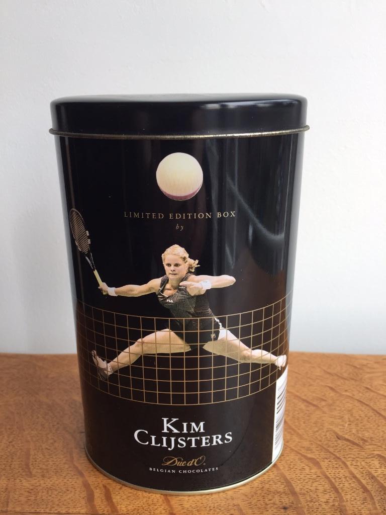 Blikken doos Kim Clijsters 2007-2008, Verzamelen, Ophalen of Verzenden, Zo goed als nieuw, Overige, Overige merken