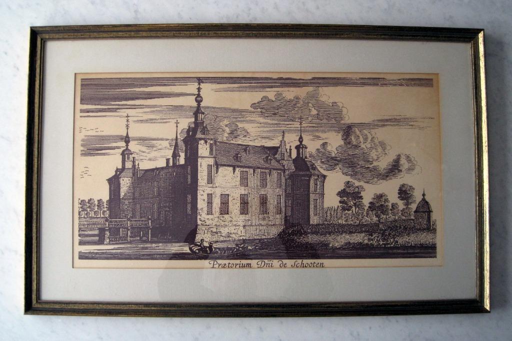 Château de Schoten - gravure dans cadre (94,5 x 59 cm²), Enlèvement