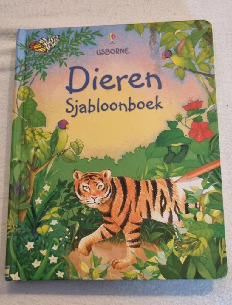 Dierensjablonenboek, Boeken, Ophalen of Verzenden, Gelezen, Usborne, Non-fictie