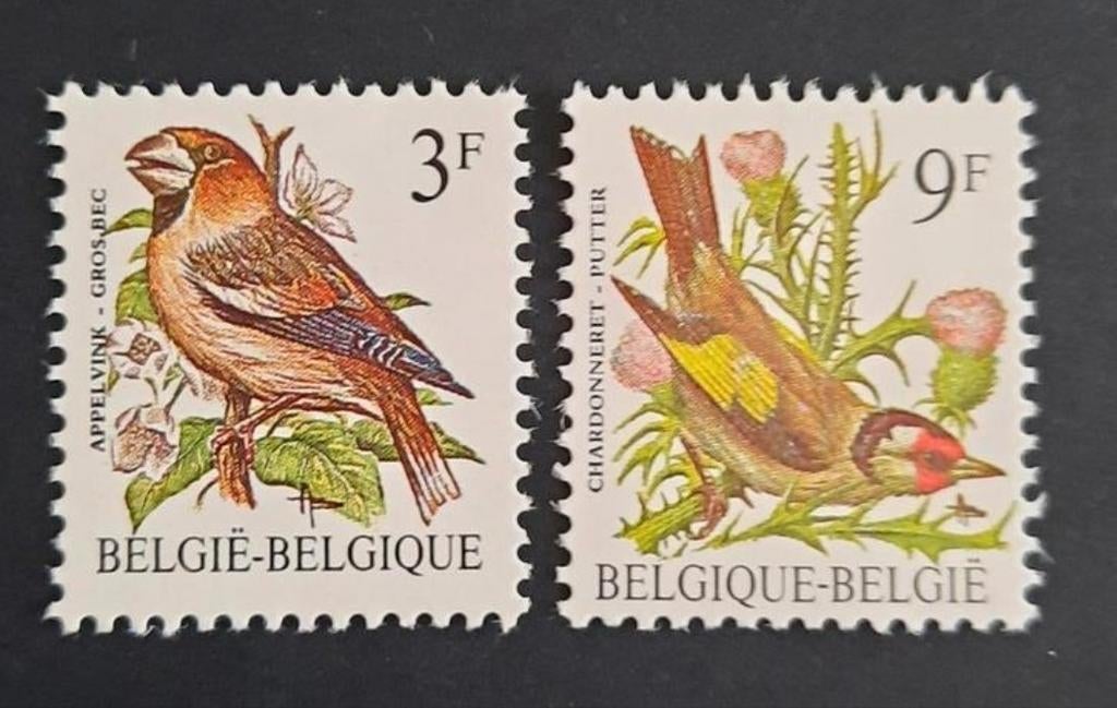 België: OBP 2189/90 ** Vogels 1985., Frankeerzegel, Ophalen of Verzenden, Zonder stempel, Postfris