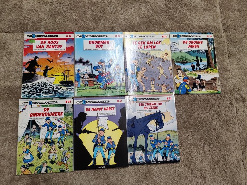 7 strips van De Blauwbloezen, Boeken, Ophalen of Verzenden, Gelezen
