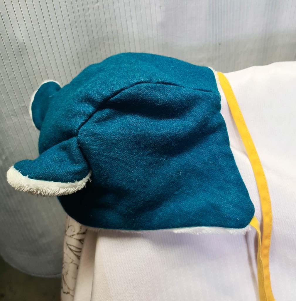 blauw mutsje kind +/- 1 jaar - gratis, Ophalen, Zo goed als nieuw
