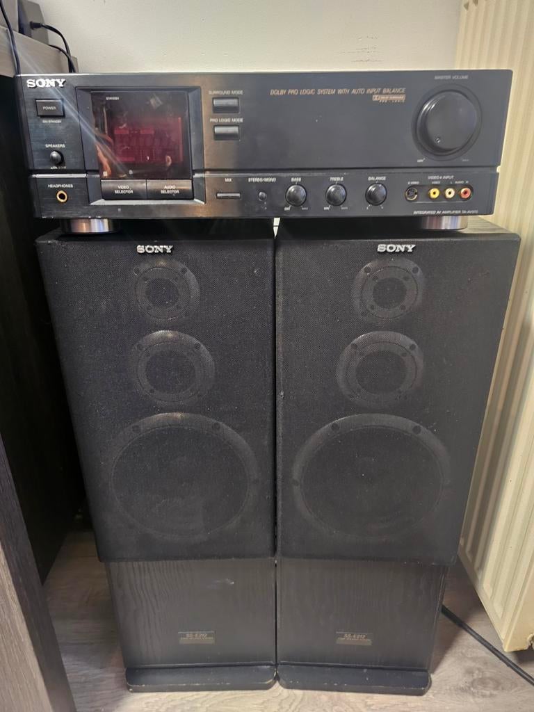 Vintage Sony boxen& versterker, Audio, Tv en Foto, Stereoketens, Ophalen