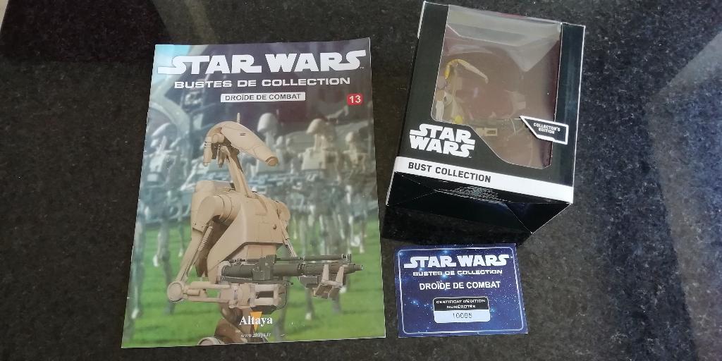 Droide de combat star wars num série 10095 COLLECTOR ALTAYA, Collections, Star Wars, Enlèvement, Statue ou Buste