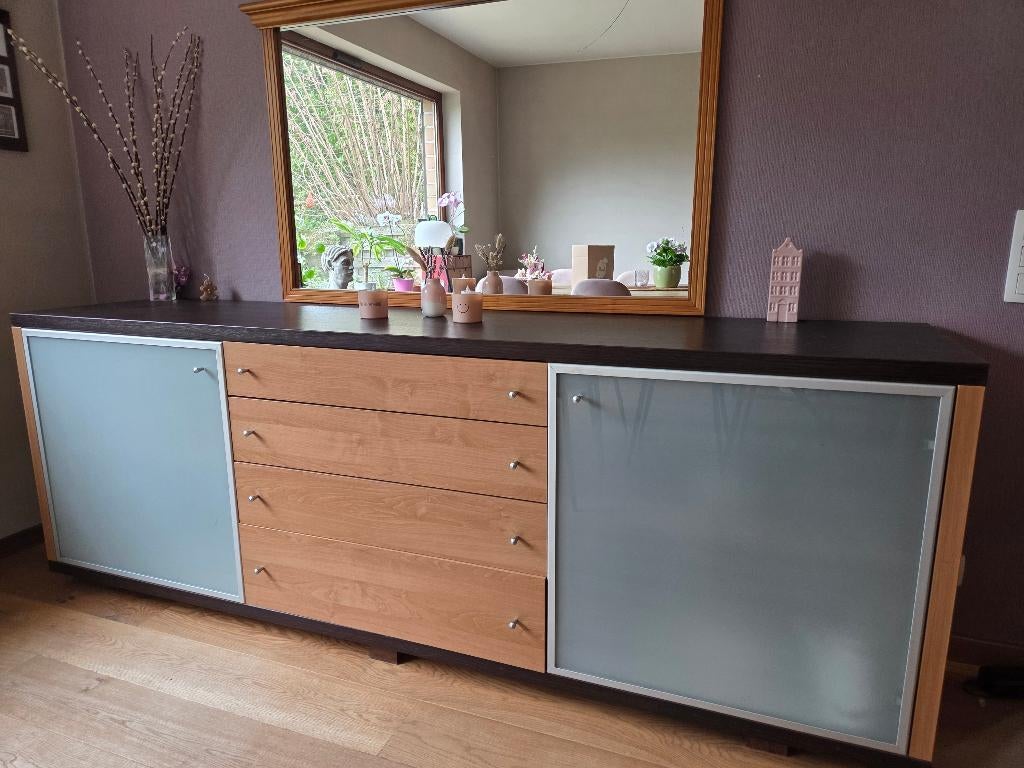 stijlvolle kast, Huis en Inrichting, Kasten | Vitrinekasten, Gebruikt, Minder dan 100 cm, 200 cm of meer, 50 tot 75 cm, Met lade(s)