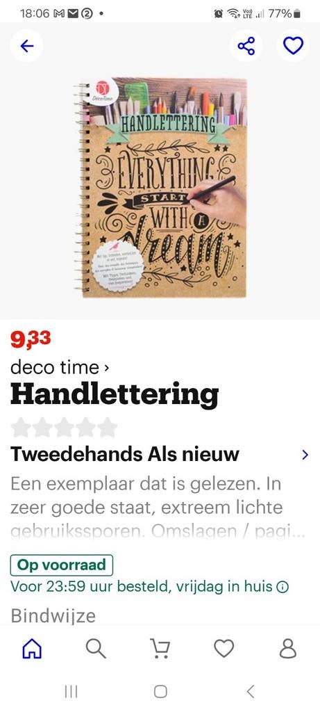 Handlettering,tips,technieken,voorbeelden & veel inspiratie, Ophalen of Verzenden