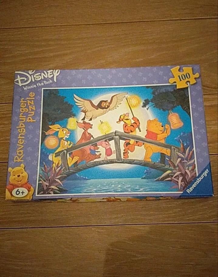 Disney Winnie the Pooh puzzel van 100 stukjes - Ravensburger, Ophalen of Verzenden, Meer dan 50 stukjes, Zo goed als nieuw, 6 jaar of ouder
